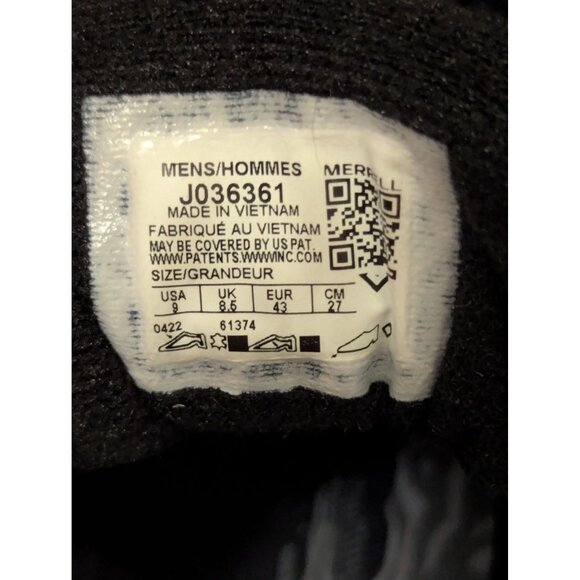 Merrell Moab 3 Smooth GTX Mens Hiking Shoes Black Size 9 M Breathable Waterproof - Picture 5 of 8